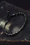Erkek Kadın Doğal Taş Bileklik - Siyah Hematit Doğal Taşlı Makrome Yuvarlak Model Unisex Bileklik Erkek Kadın Doğal Taş Bileklik - Siyah Hematit Doğal Taşlı Makrome Yuvarlak Model Unisex Bileklik