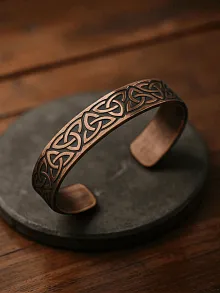 Erkek Kadın Bakır Bileklik - Alpha Model Bakır Bilezik Metal Kutu Ve Doğal Taşlı Erkek Kadın Bakır Bileklik - Alpha Model Bakır Bilezik Metal Kutu Ve Doğal Taşlı