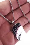 Asker Künyesi Paslanmaz Çelik Erkek Kolye