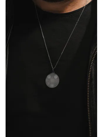 12 Dualı Çift Taraflı Koruyucu Zırh Kolyesi Celcelütiye , Nazar Duası , Rufai Gülü