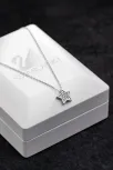 Kadın Gümüş Kolye - Swarovski Taşlı Zirconia Yıldız Motifli Kadın Kolye