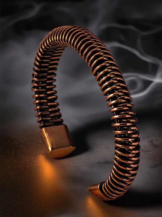 Erkek Kadın Bakır Bileklik - Burgu Sarım Erkek Kadın Bileklik Bilezik