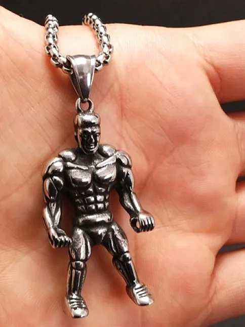 Ottoman Fitness Bodybuilding Erkek Çelik Kolye Zincir