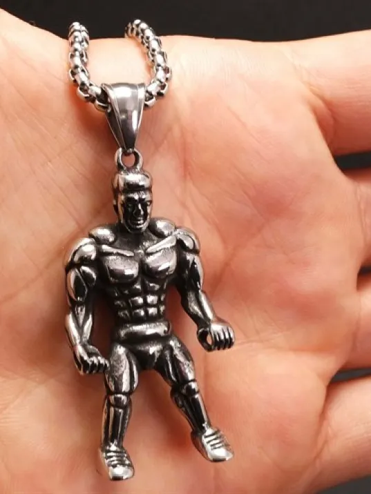 Ottoman Fitness Bodybuilding Erkek Çelik Kolye Zincir