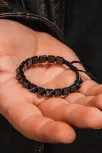 Erkek Kadın Doğal Taş Bileklik - Siyah Hematit Doğal Taşlı Makrome Gotik Tarz Model Unisex Bileklik Erkek Kadın Doğal Taş Bileklik - Siyah Hematit Doğal Taşlı Makrome Gotik Tarz Model Unisex Bileklik
