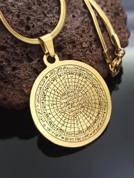 Cennet-ül Esma Bayan Erkek Çelik Kolye CKLCENTESMA-ALT