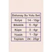 Dolunay Bayan Zirkon Taşlı Gümüş Su Yolu Set - Kolye, Bileklik, Küpe, Yüzük Dolunay Bayan Zirkon Taşlı Gümüş Su Yolu Set - Kolye, Bileklik, Küpe, Yüzük