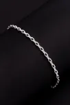 Erkek Gümüş Bileklik - 3 mm Forse Zincir Gümüş Bileklik Erkek Gümüş Bileklik - 3 mm Forse Zincir Gümüş Bileklik