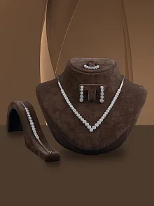 Ahsen Gümüş Su Yolu Set - Bileklik,Yüzük,Küpe,Kolye
