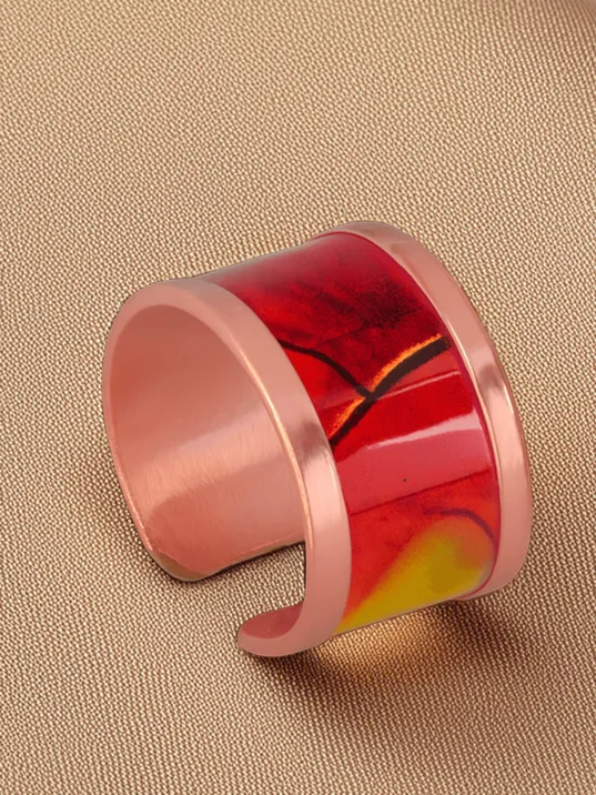 Kadın Bakır Bileklik Yüzük Set - Sunny Model Özel Baskı Metal Kutu Ve Kuvars Taşı Kadın Bakır Bileklik Yüzük Set - Sunny Model Özel Baskı Metal Kutu Ve Kuvars Taşı