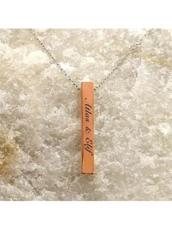 Çubuk Kolye Bayan Gümüş Kolyesi