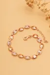 Kadın Gümüş Bileklik - Rose Altın Kaplama Zirkon Taşlı Gemici Model Gümüş Bileklik Kadın Gümüş Bileklik - Rose Altın Kaplama Zirkon Taşlı Gemici Model Gümüş Bileklik