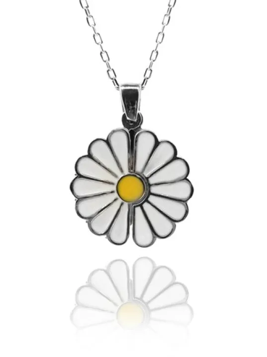 Gizli İsim Yazılabilir 925 Ayar Papatya Çiçek Modeli Bayan Gümüş Kolye GKLPAPATYAI-BYZ Gizli İsim Yazılabilir 925 Ayar Papatya Çiçek Modeli Bayan Gümüş Kolye GKLPAPATYAI-BYZ