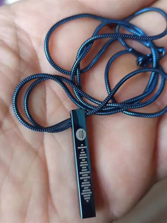 Spotify Şarkı Kodlu Çelik Mavi Bar Çubuk Kolye Snake Zincir CKLSPOTYKLY-MAV Spotify Şarkı Kodlu Çelik Mavi Bar Çubuk Kolye Snake Zincir CKLSPOTYKLY-MAV