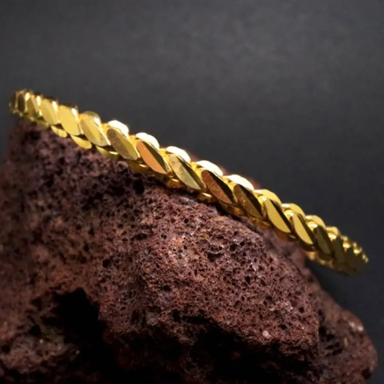 Adana Burma 14 gr 22 Ayar Altın Kaplama Gümüş Bilezik Adana Burma 14 gr 22 Ayar Altın Kaplama Gümüş Bilezik