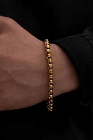 Erkek Çelik Bileklik - Ottoman 5.5mm Polo Erkek Bileklik Künye Ince Model