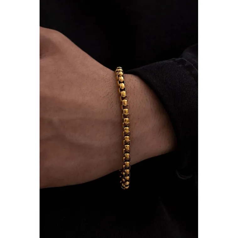 Erkek Çelik Bileklik - Ottoman 5.5mm Polo Erkek Bileklik Künye Ince Model