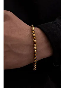 Erkek Çelik Bileklik - Ottoman 5.5mm Polo Erkek Bileklik Künye Ince Model
