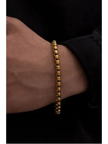 Erkek Çelik Bileklik - Ottoman 5.5mm Polo Erkek Bileklik Künye Ince Model