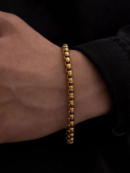 Erkek Çelik Bileklik - Ottoman 5.5mm Polo Erkek Bileklik Künye Ince Model