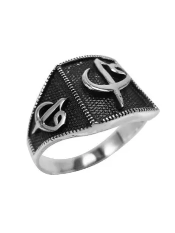 ELİF VAV GÜMÜŞ ERKEK YÜZÜĞÜ