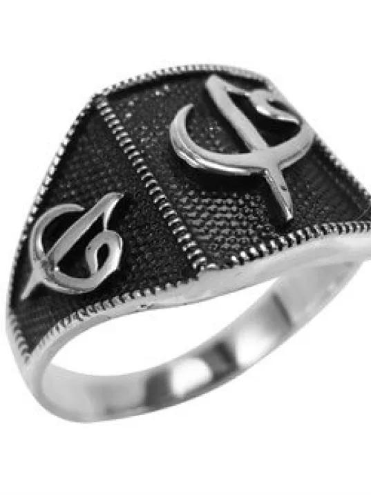 ELİF VAV GÜMÜŞ ERKEK YÜZÜĞÜ