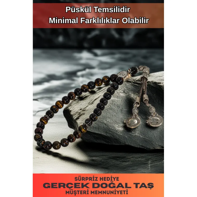 Erkek Doğal Taş Tespih - Doğal Karışık Renkli Kaplangözü Model 2 Taşlı Ortaboy Tesbih Erkek Doğal Taş Tespih - Doğal Karışık Renkli Kaplangözü Model 2 Taşlı Ortaboy Tesbih