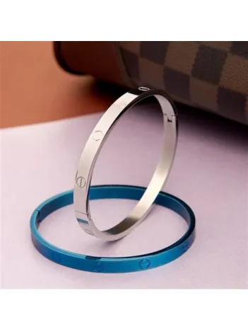 OttoMan Vidalı Tasarım Kelepçe Erkek Çelik Bileklik