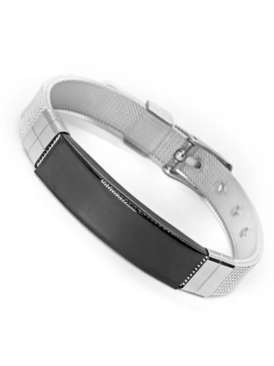 İsim Yazılabilir Siyah Plakalı Kemer Modeli Erkek Çelik Bileklik CBLSYHISIM1-BYZ İsim Yazılabilir Siyah Plakalı Kemer Modeli Erkek Çelik Bileklik CBLSYHISIM1-BYZ