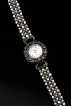 Kadın Gümüş Saat - Gelin Saati - 3 Sıra Inci Kordon 925 Ayar Gümüş Kadın Saat Incili Model - 1 Kadın Gümüş Saat - Gelin Saati - 3 Sıra Inci Kordon 925 Ayar Gümüş Kadın Saat Incili Model - 1