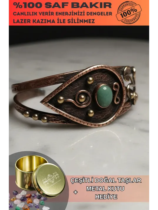 Erkek Çelik Bileklik - Kahverengi Deri Model Siyah Spiral Desenli Erkek Bileklik