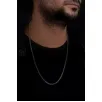 Erkek Çelik Kolye - 3 Mm Orta Kalınlıkta Küp Model Çelik Kolye Erkek Çelik Kolye - 3 Mm Orta Kalınlıkta Küp Model Çelik Kolye