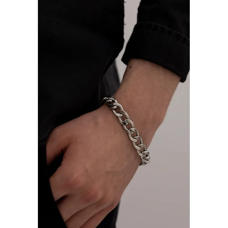 Erkek Bileklik - Gurmet Erkek Çelik Bileklik 11 Mm Kalın Model Erkek Bileklik - Gurmet Erkek Çelik Bileklik 11 Mm Kalın Model