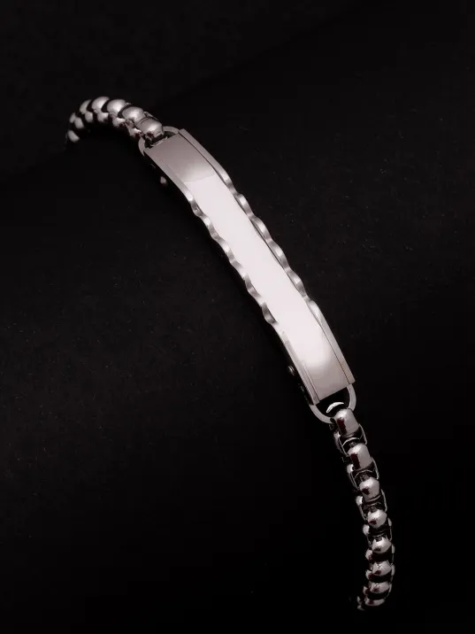 Erkek Çelik bileklik - Polo Zincirli İsim Yazılabilir Çelik Bileklik