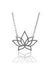 Lotus Çiçeği Bayan Gümüş Kolye Lotus Çiçeği Bayan Gümüş Kolye