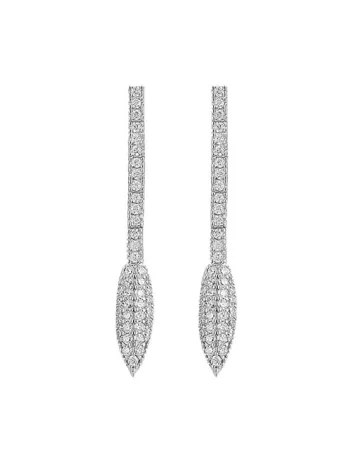 Kadın Gümüş Küpe - Zirkon Taşlı Elika Kadın Küpe