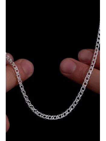 Erkek Gümüş Kolye - 925 Ayar Rambo Model Gümüş Kolye