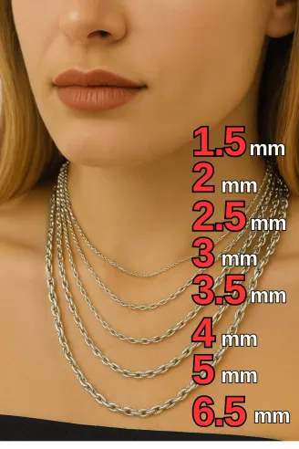 Kadın Gümüş Kolye - Forse Model 925 Ayar kadın Gümüş Kolye Zincir