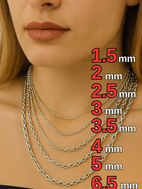 Kadın Gümüş Kolye - Forse Model 925 Ayar kadın Gümüş Kolye Zincir