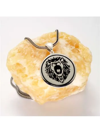Aslan Figürlü Erkek Gümüş Kolye Zincir