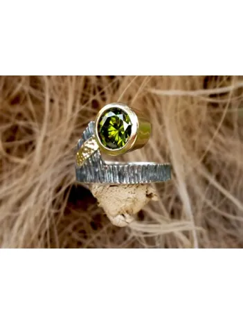 Edebali Usta Özel Tasarımı Efdal Gümüş Bayan Yüzük