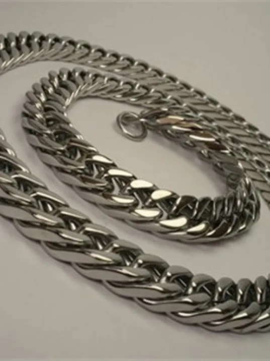 Çelik Gurmet Erkek Zincir Kolye Bileklik Set Özel Sık Örüm