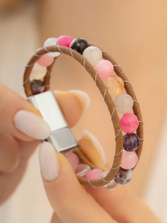 Sakura Model Bayan Deri Bileklik