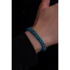Erkek Çelik Bileklik - Mavi Boncuk Kral Zincir Çelik Bileklik Erkek Çelik Bileklik - Mavi Boncuk Kral Zincir Çelik Bileklik