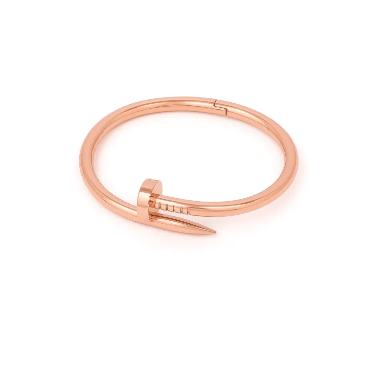 Erkek Bayan Çelik Bileklik - Paslanmaz Spiral Çelik Çivi Bileklik-Rose Erkek Bayan Çelik Bileklik - Paslanmaz Spiral Çelik Çivi Bileklik-Rose
