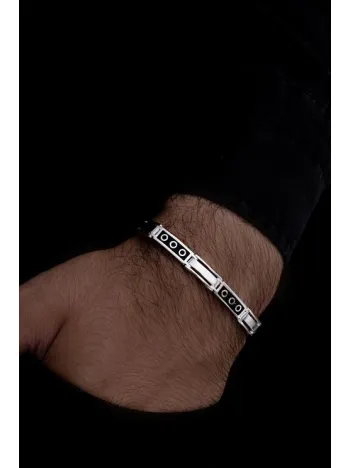 Paula Gümüş Erkek Bileklik Künye