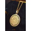 Steel Aether Altın Kaplama Çelik Kadın Kolye Yunan Tanrısı Medusa İşlemeli Yuvarlak Plaka Kararmaz Steel Aether Altın Kaplama Çelik Kadın Kolye Yunan Tanrısı Medusa İşlemeli Yuvarlak Plaka Kararmaz