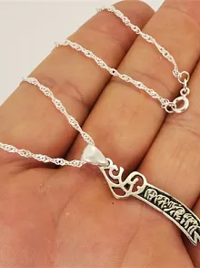 Zülfikar Hz.Ali Kılıcı Gümüş Bayan Zülfikar Kolye