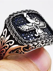 Ahura Mazda Zerdüşt Gümüş Erkek Yüzük Lüks Model