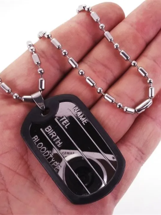 Asker Künyesi Kolyesi Paslanmaz Erkek Bayan Çelik Kolye Zincir